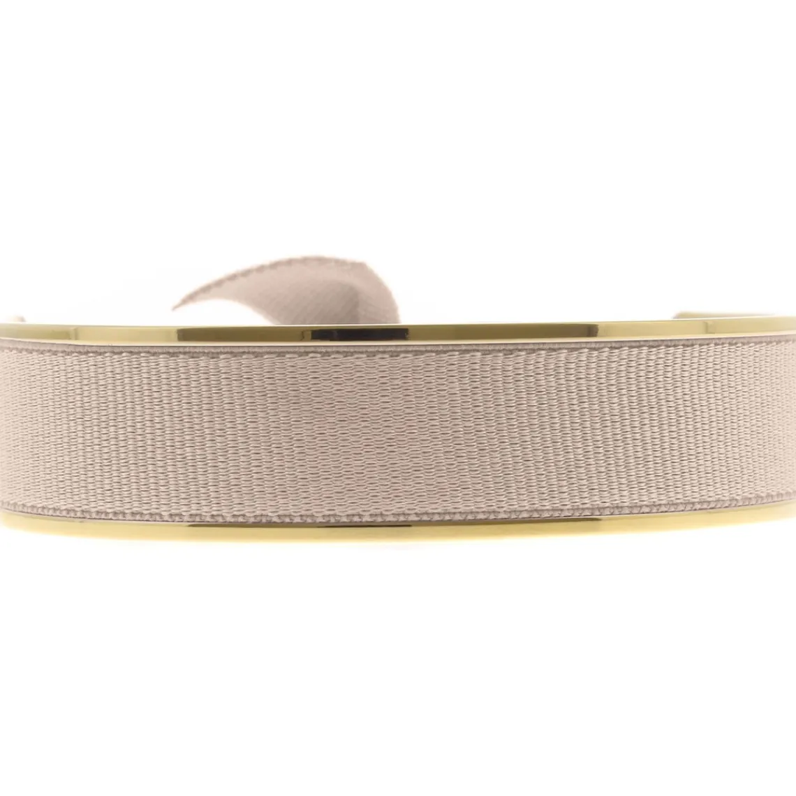 Les Interchangeables Bracelet A47526 - Jonc Ruban Interchangeables 12mm Beige Rose Femme | Femme Bracelet
