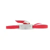 Les Interchangeables Bracelet A59134 - Plaque Ruban Brossée Strasse Framboise Femme | Femme Bracelet