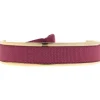 Les Interchangeables Bracelet A42729 - Jonc Ruban Interchangeables 9mm Lie de Vin Femme | Femme Bracelet
