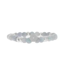 Les Interchangeables Bracelet A58804 - Perle Forme Écrou Bleu Jean Femme | Femme Bracelet