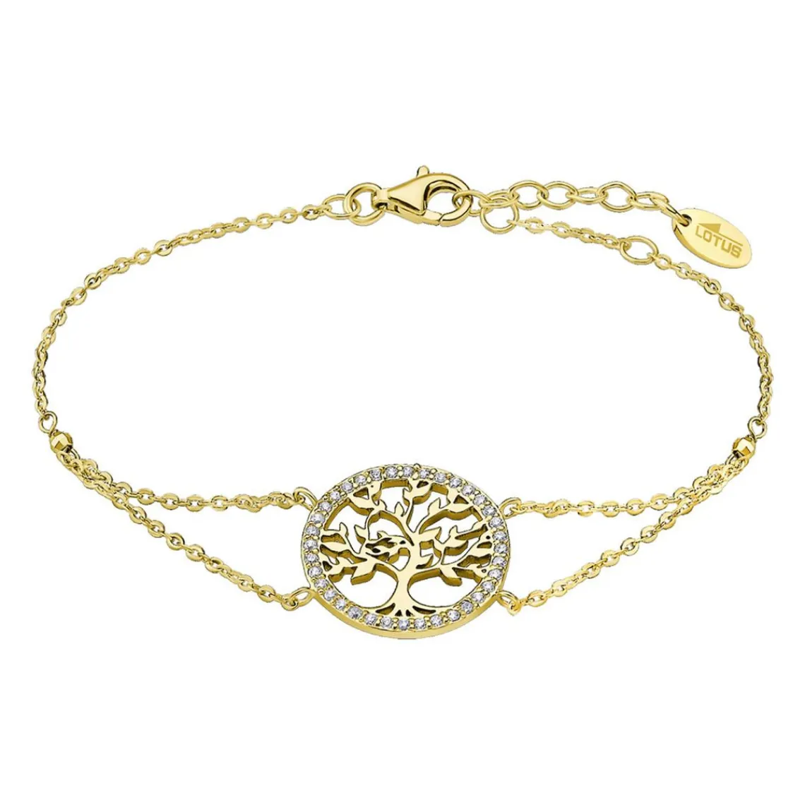 Lotus Silver Bracelet TREE OF LIFE LP1746-2-3 - Bracelet Arbre de Vie et zircon Femme | Femme Bracelet
