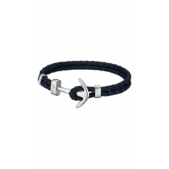 Lotus Style Bijoux Bracelet Lotus Style LS1832-2-4 - Bracelet Urban Man Double Tressés Bleu Ancre Acier Homme | Homme Bracelet