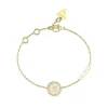 Guess Bijoux Bracelet Love Guess Acier Doré Et Zircon Cubique Central | Femme Bracelet