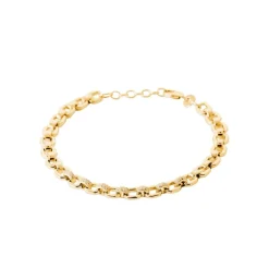 Maison de la Bijouterie Bracelet maille femme oxyde de zirconium plaqué or UW3VZ5ZV | Femme Bracelet