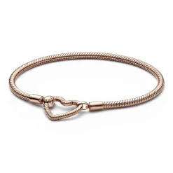 Pandora Bracelet Maille Serpent avec Fermoir Cœur Moments | Femme Bracelet