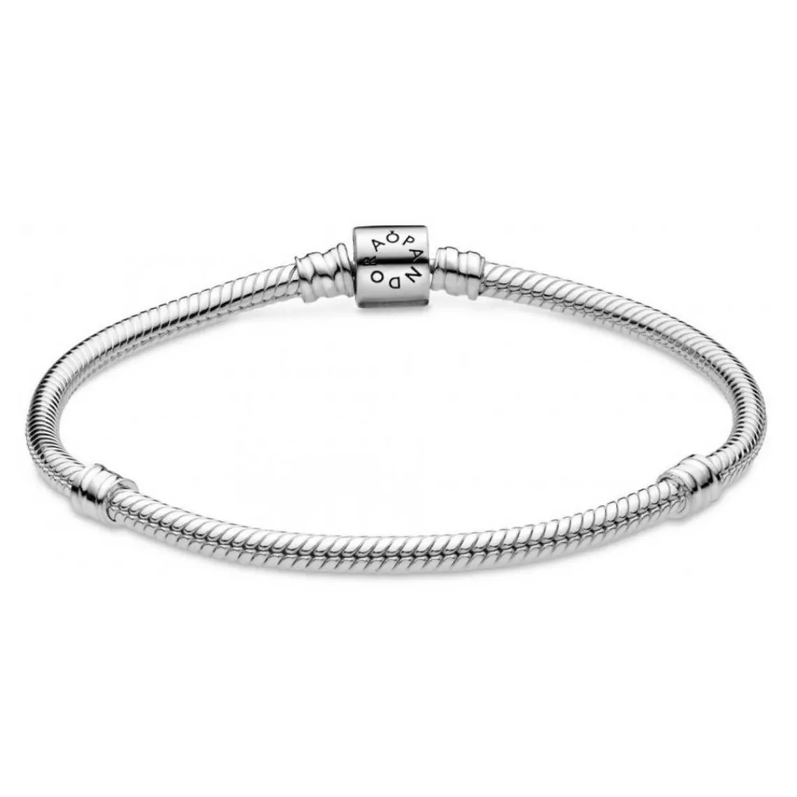 Pandora Bracelet Maille Serpent Fermoir Barillet Moments Argent 925/1000ᵉ | Femme Bracelet