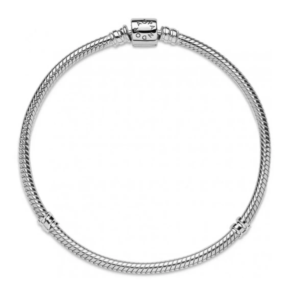 Pandora Bracelet Maille Serpent Fermoir Barillet Moments Argent 925/1000ᵉ | Femme Bracelet