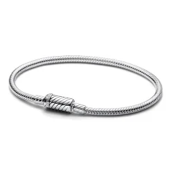 Pandora Bracelet Maille Serpent Fermoir Magnétique Coulissant Moments | Femme Bracelet