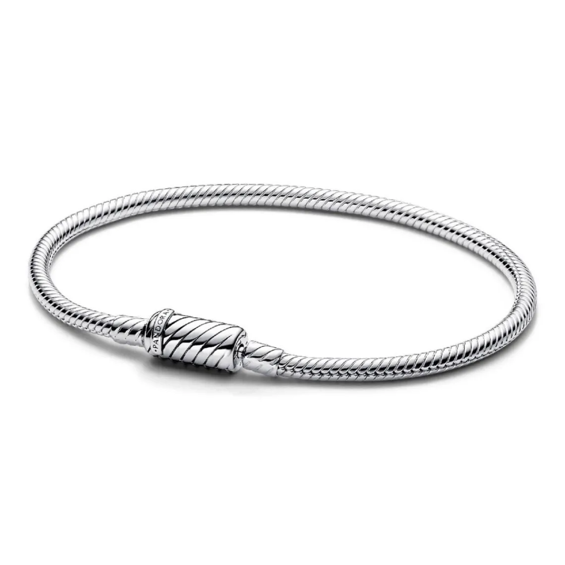 Pandora Bracelet Maille Serpent Fermoir Magnétique Coulissant Moments | Femme Bracelet