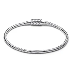Pandora Bracelet Maille Serpent Fermoir Magnétique Coulissant Moments | Femme Bracelet