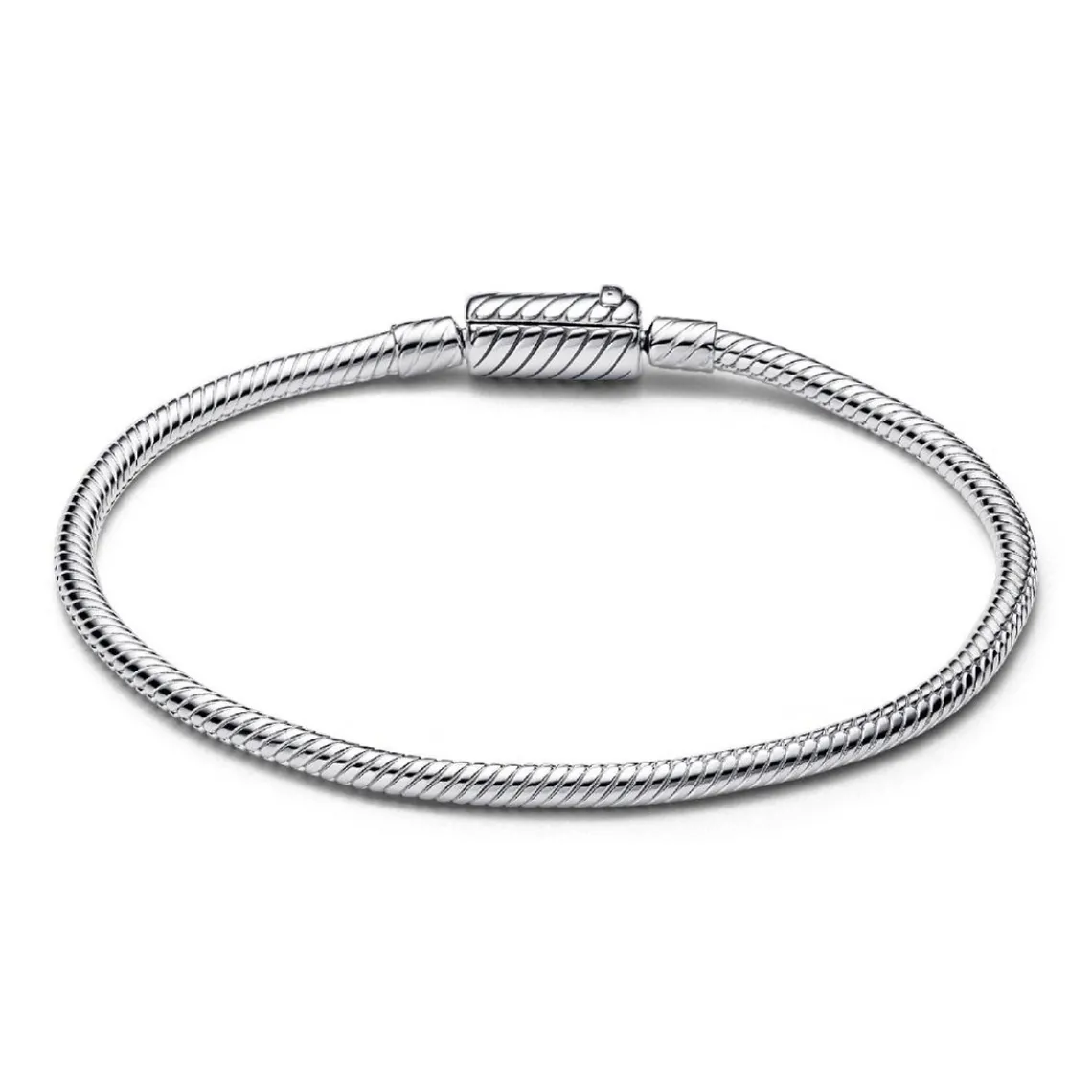 Pandora Bracelet Maille Serpent Fermoir Magnétique Coulissant Moments | Femme Bracelet