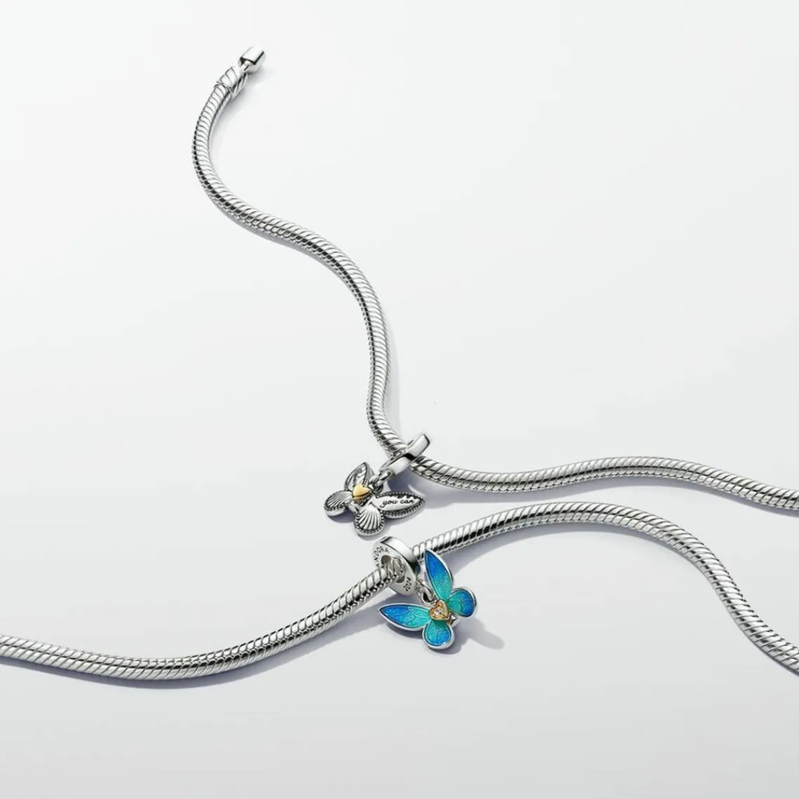 Pandora Bracelet Maille Serpent Fermoir Magnétique Coulissant Moments | Femme Bracelet
