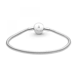 Pandora Bracelet Maille Serpent Halo de cristaux blanc Moments | Femme Bracelet