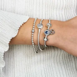 Pandora Bracelet Maille Serpent O Couronné Signature | Femme Bracelet