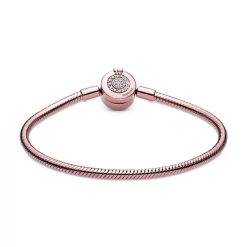 Pandora Bracelet Maille Serpent O Couronné Signature | Femme Bracelet