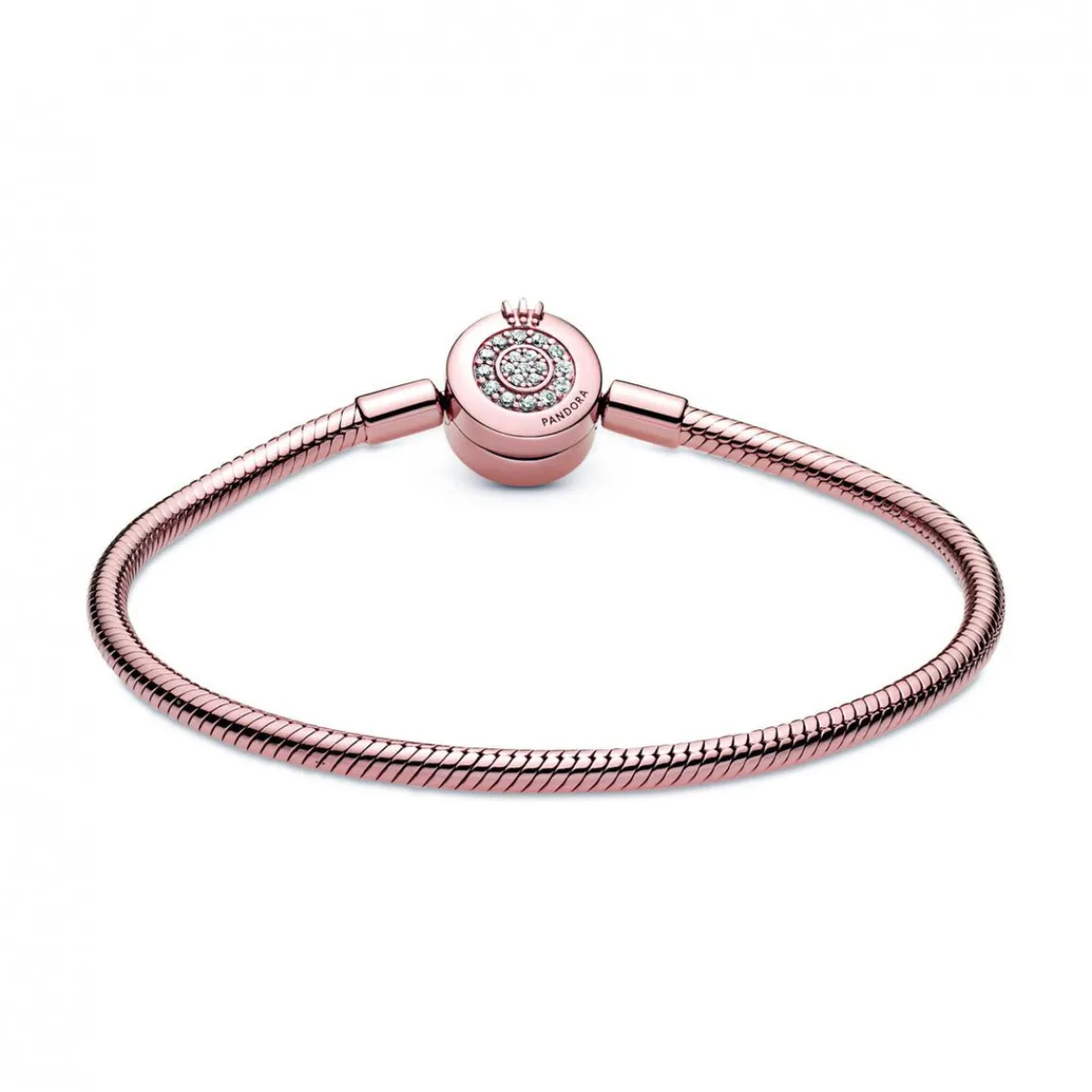 Pandora Bracelet Maille Serpent O Couronné Signature | Femme Bracelet