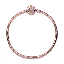 Pandora Bracelet Maille Serpent O Couronné Signature | Femme Bracelet