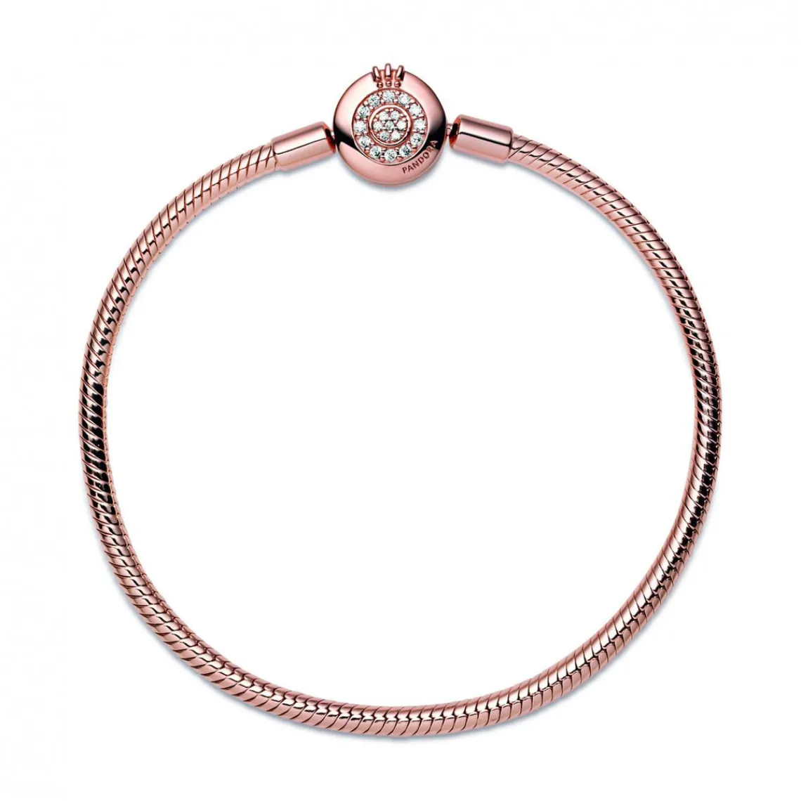 Pandora Bracelet Maille Serpent O Couronné Signature | Femme Bracelet