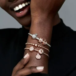 Pandora Bracelet Maille Serpent O Couronné Signature | Femme Bracelet