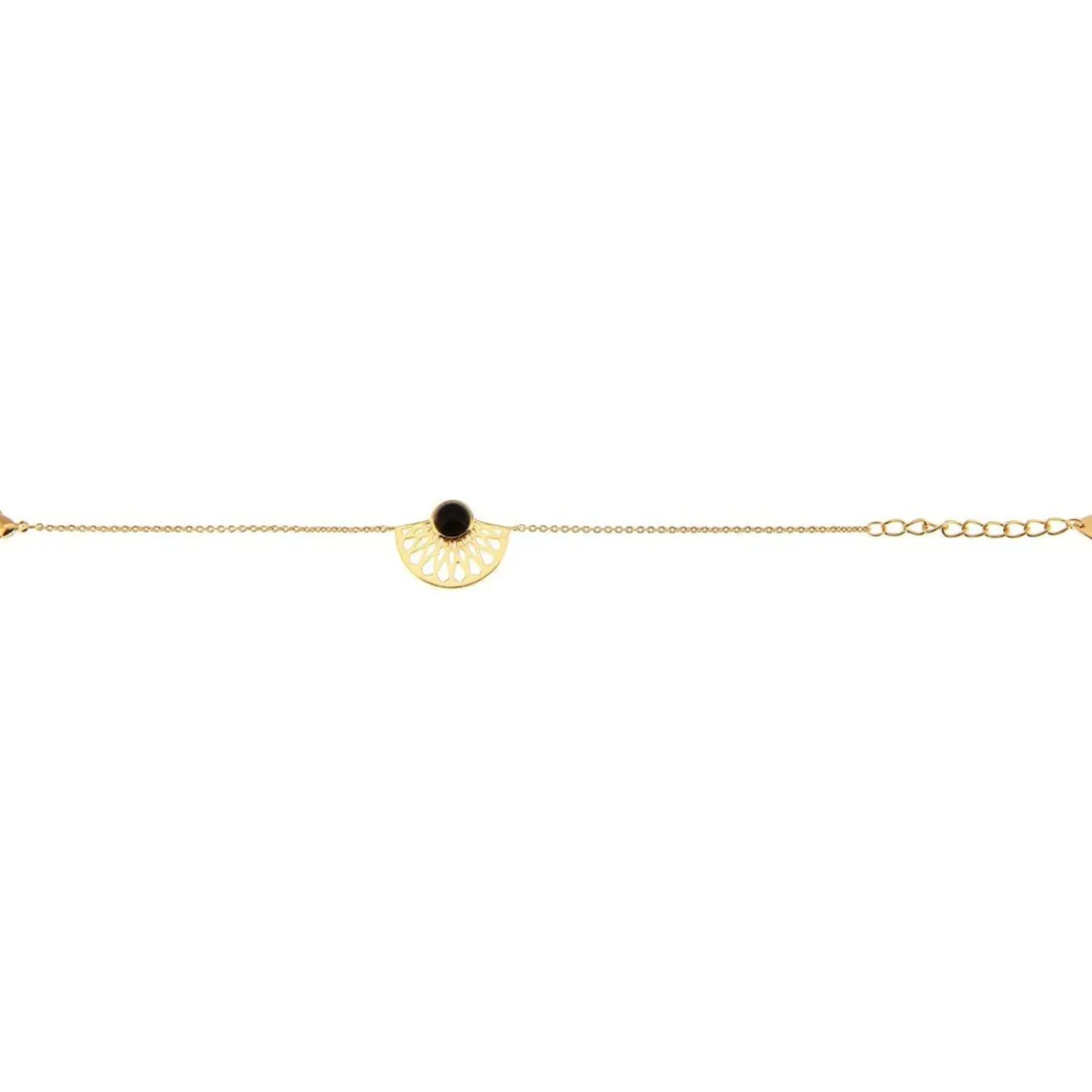 Kosma Paris Bracelet Mia Doré & Onyx Noir | Femme Bracelet