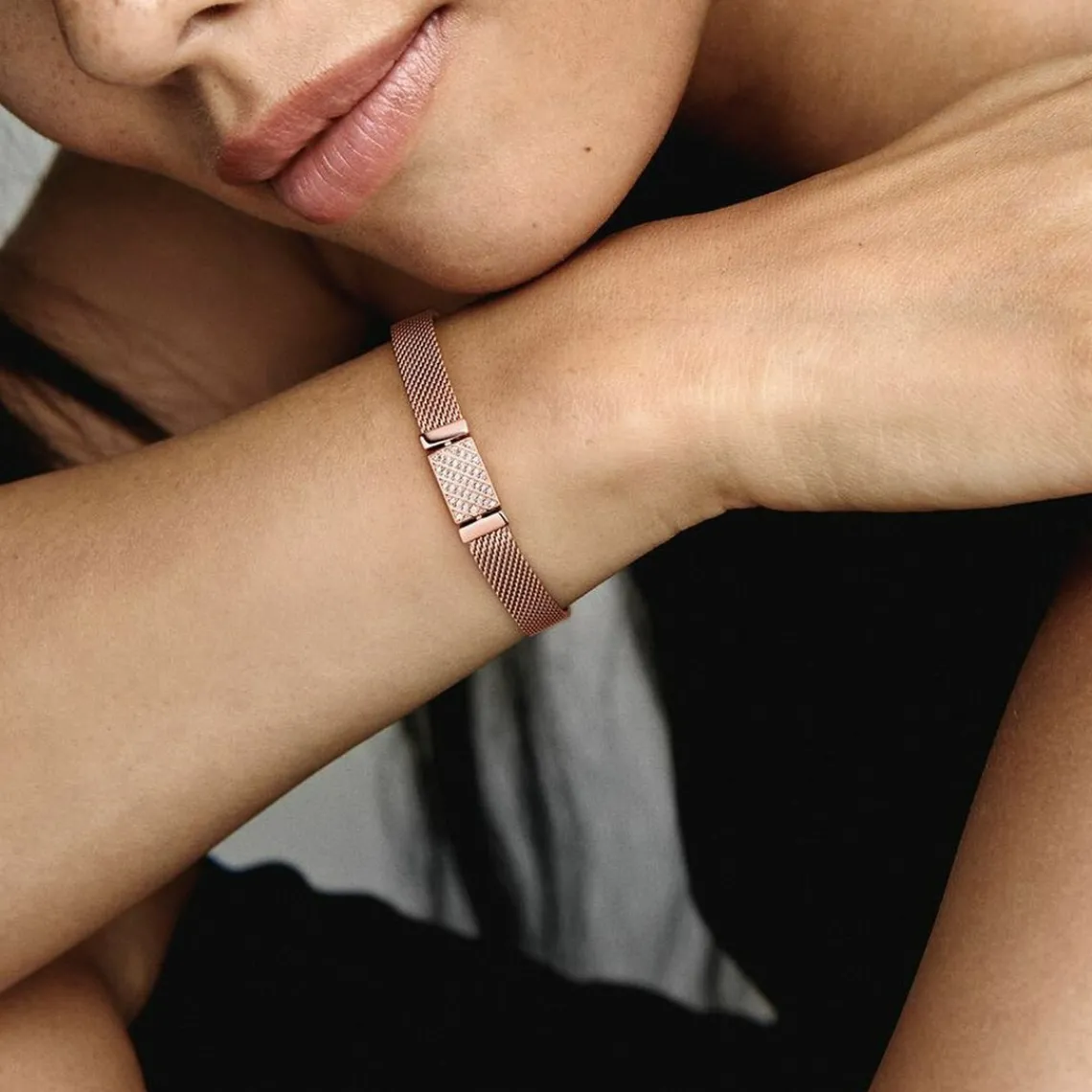 Pandora Bracelet Milanais Fermoir pavé Reflexions | Femme Bracelet