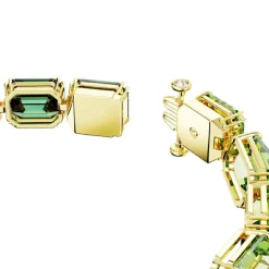 Swarovski Bijoux Bracelet Millenia Taille octogonale Dégradé de couleur Vert Placage de ton or | Femme Bracelet