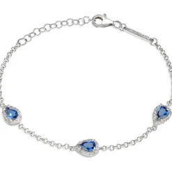 Morellato Bijoux Bracelet Morellato SAIW11 - Bracelet Argent Cristaux Bleu Femme | Femme Bracelet