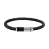 Sector Bijoux Bracelet noir homme en cuir | Homme Bracelet