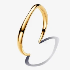 Pandora Bracelet ouvert plaqué or 14 carats | Femme Bracelet