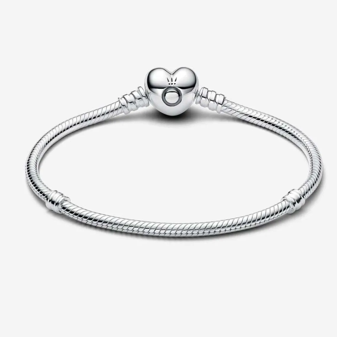 Pandora Bracelet Moments Maille Serpent Fermoir Cœur | Femme Bracelet