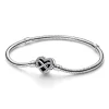 Pandora Bracelet Moments - Maille Serpent Fermoir Cœur de l’Infini Scintillant | Femme Bracelet