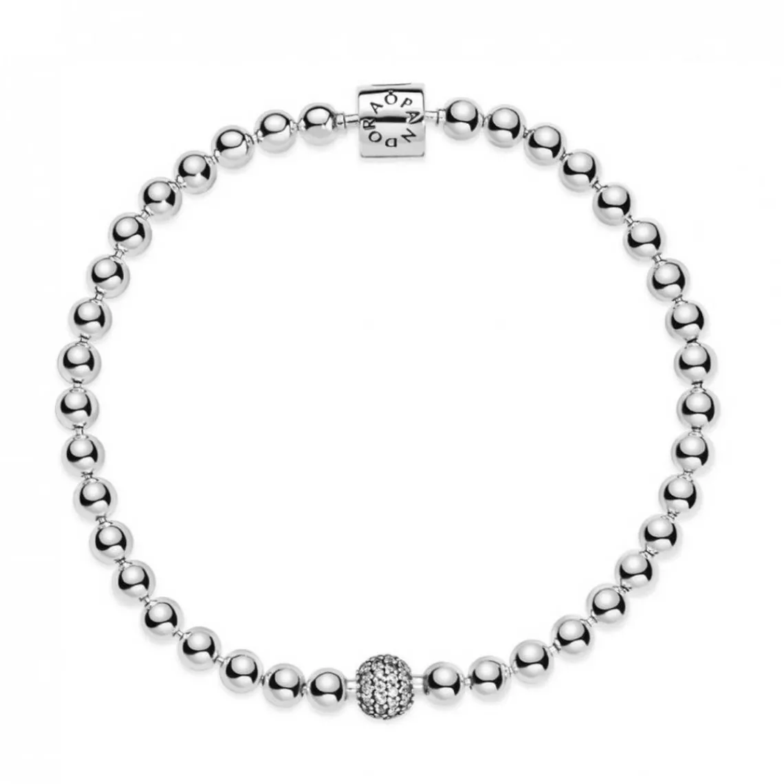 Pandora Bracelet Signature Sphère et Pavé | Femme Bracelet