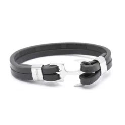 Redskins Bracelet 285121 - Bracelet Cuir Marron Ancre Homme | Homme Bracelet
