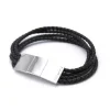 Redskins Bracelet 285115 - Bracelet Cuir Noir Multitour Homme | Homme Bracelet