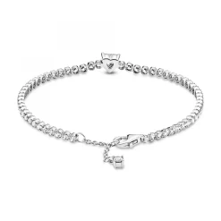 Pandora Bracelet Rivière Cœur Scintillant Timeless | Femme Bracelet