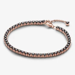 Pandora Bracelet Rivière Scintillant Noir | Femme Bracelet