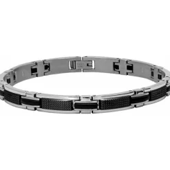 Rochet Bracelet B031981 - Bracelet Noir Argenté Homme | Homme Bracelet