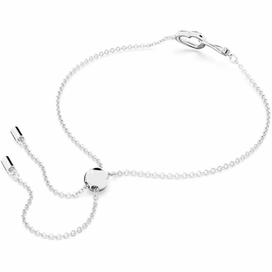 Swarovski Bijoux BRACELET Swarovski 5524421 - Bracelet métal argenté infini coeur cristaux sertis | Femme Bracelet