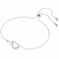 Swarovski Bijoux BRACELET Swarovski 5524421 - Bracelet métal argenté infini coeur cristaux sertis | Femme Bracelet