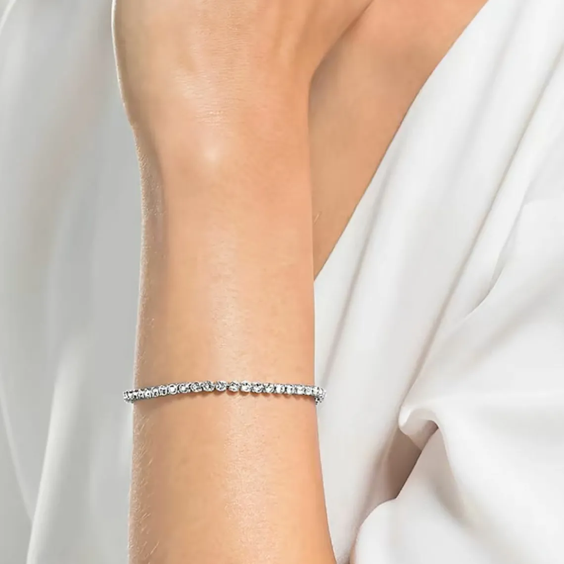 Swarovski Bijoux Bracelet Swarovski 1808960 - Bracelet Argent Cristaux Femme | Femme Bracelet