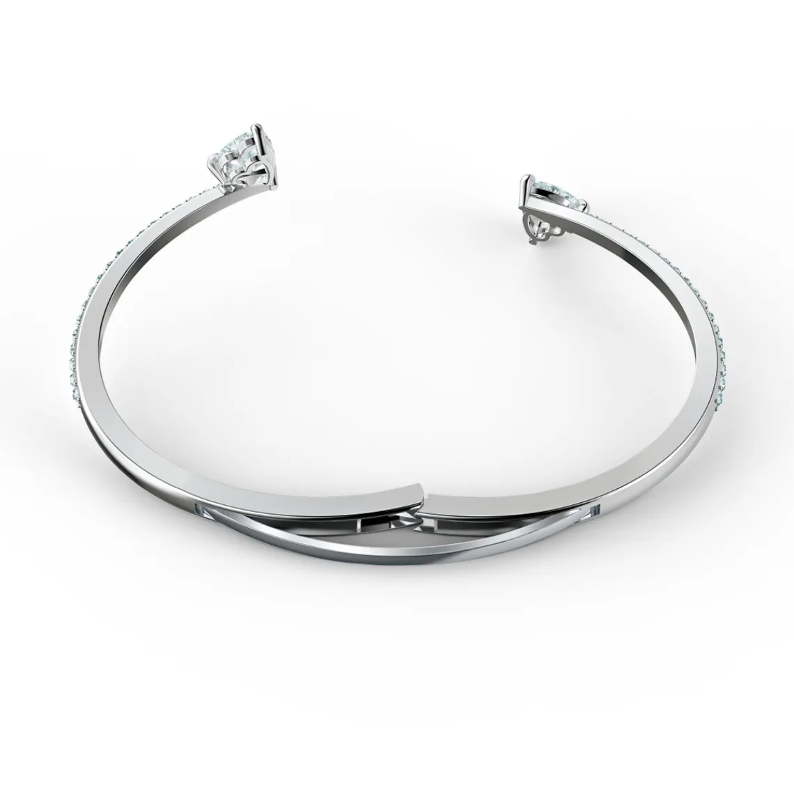 Swarovski Bijoux Bracelet Swarovski 5535354 - Bracelet-Jonc métal argenté cristaux Femme | Femme Bracelet