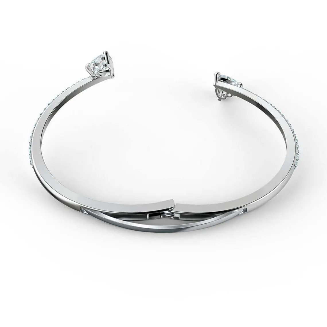 Swarovski Bijoux Bracelet Swarovski 5535354 - Bracelet-Jonc métal argenté cristaux Femme | Femme Bracelet