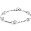 Ti Sento Bracelet Femme 2756ZI - Bracelet Ronds Strass Argent | Femme Bracelet