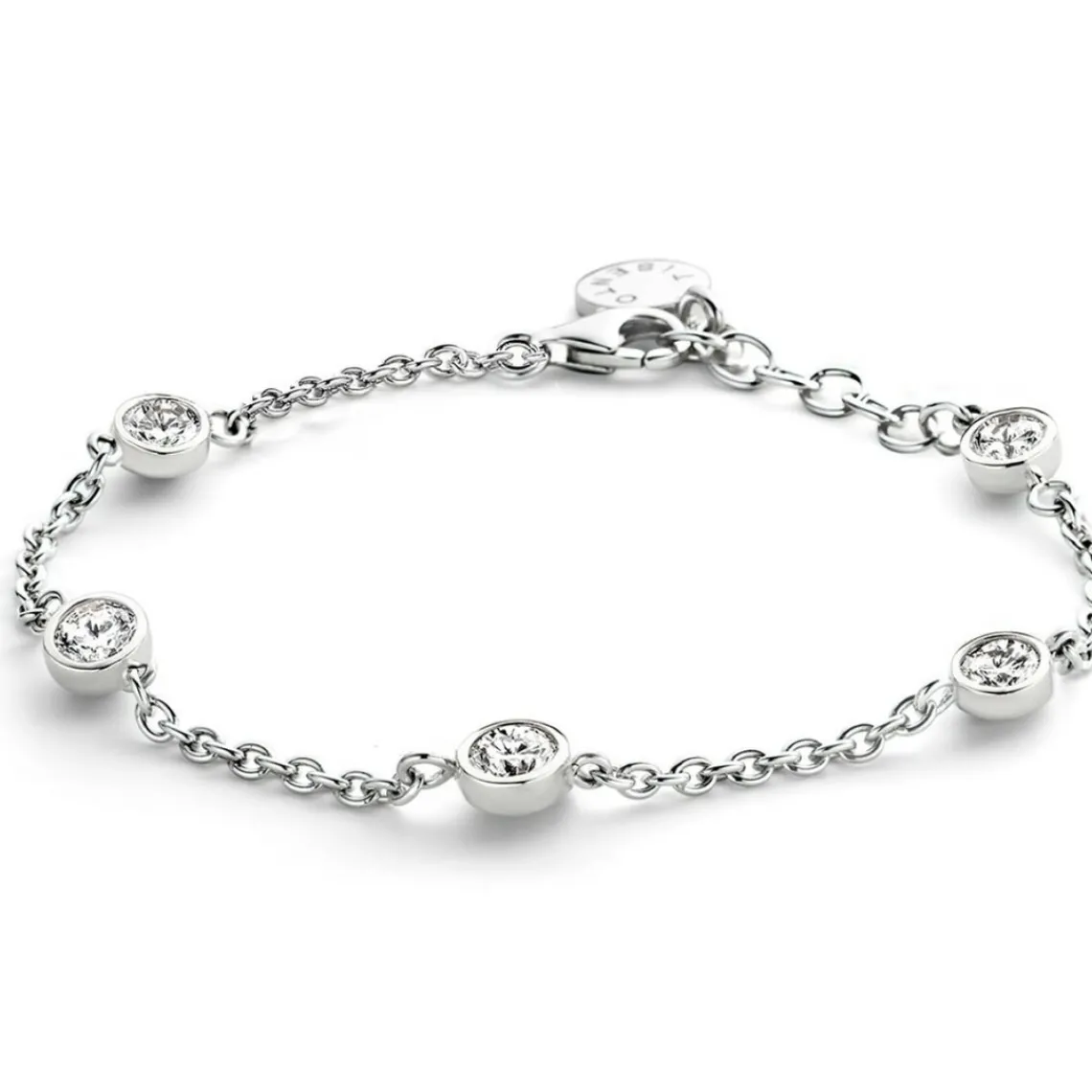 Ti Sento Bracelet Femme 2756ZI - Bracelet Ronds Strass Argent | Femme Bracelet