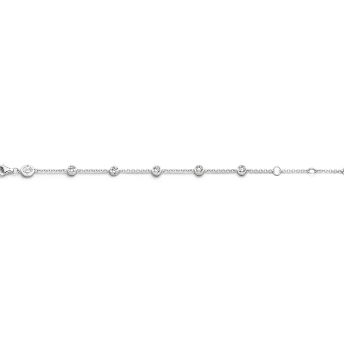 Ti Sento Bracelet Femme 2756ZI - Bracelet Ronds Strass Argent | Femme Bracelet