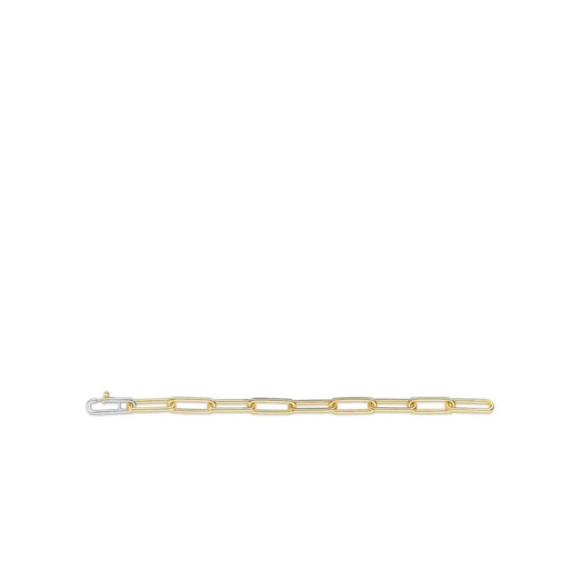 Ti Sento Bracelet 2926SY - argent doré grandes mailles rectangulaires Femme | Femme Bracelet