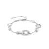 Ti Sento Bracelet - 23033ZI Argent Rhodié Et Maillons Torsadés | Femme Bracelet