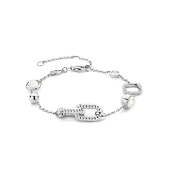 Ti Sento Bracelet - 23033ZI Argent Rhodié Et Maillons Torsadés | Femme Bracelet