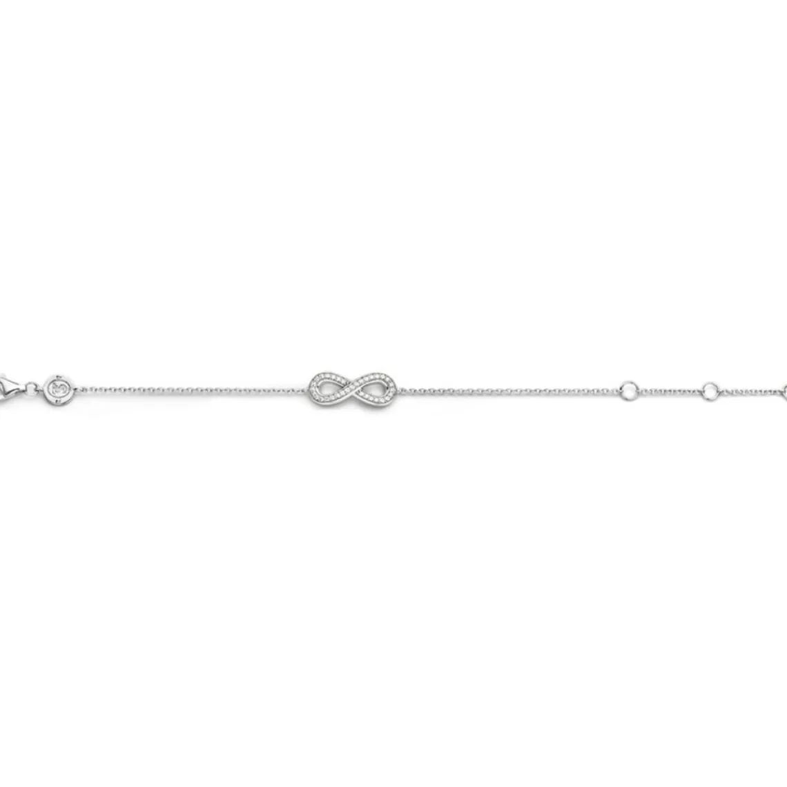 Ti Sento Bracelet 2823ZI - Bracelet Infini Argent Strass Femme | Femme Bracelet