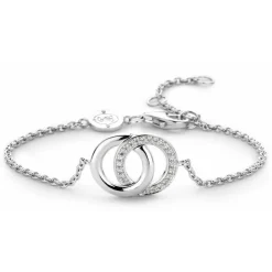 Ti Sento Bracelet 2790ZI - Bracelet Anneaux entrelacés Argent Femme | Femme Bracelet